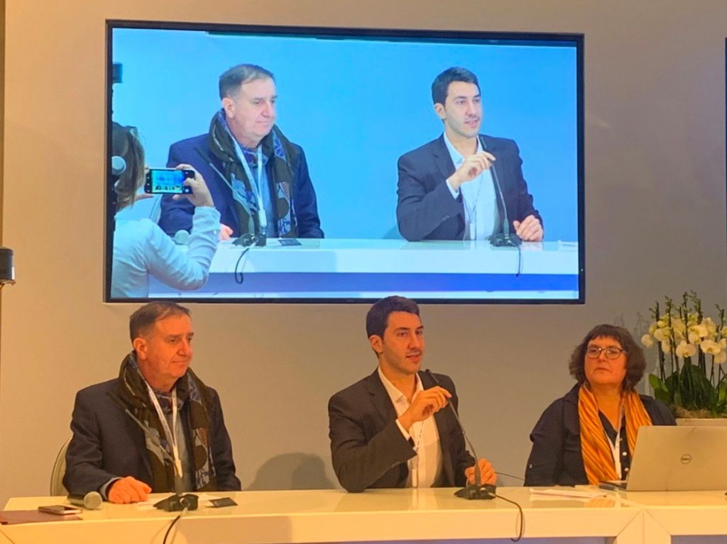 Adam Burns, Luca Belli and Anriette Esterhuysen at IGF 2019